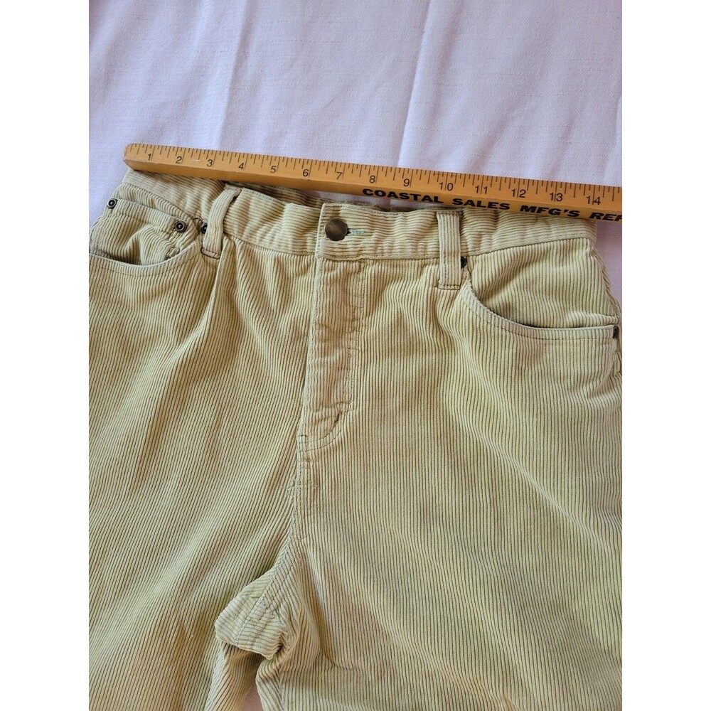 Chadwicks Straight Leg Stretch Cotton Corduroy Pants 12 Petite Powder Green - Picture 5 of 9